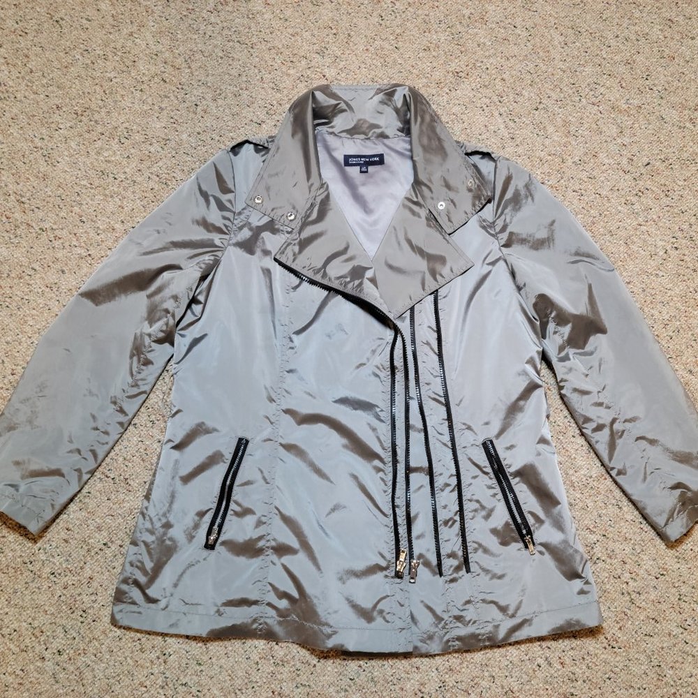 Jones New York Signature Gray Lined Jacket